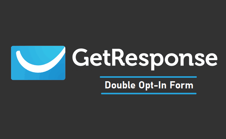 GetResponse Double Opt In Form