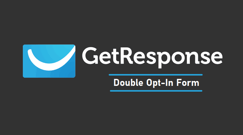 GetResponse Double Opt In Form