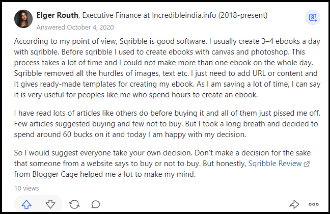 Sqribble Positive Review 1